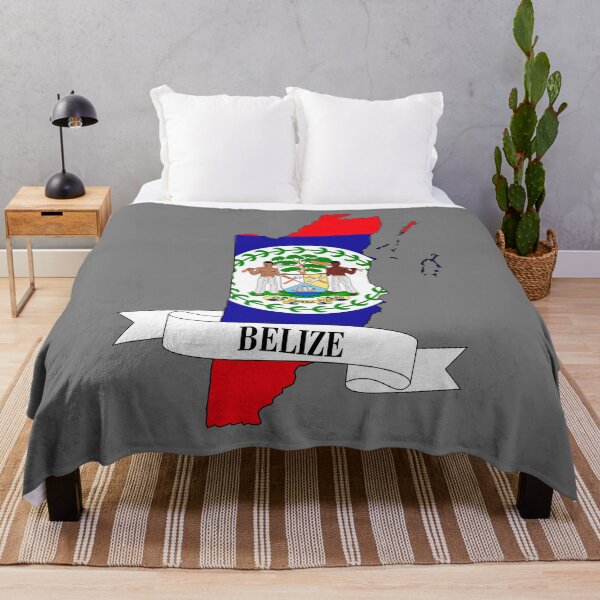 Item preview, Flag map of Belize designed and sold by visual adventures.
