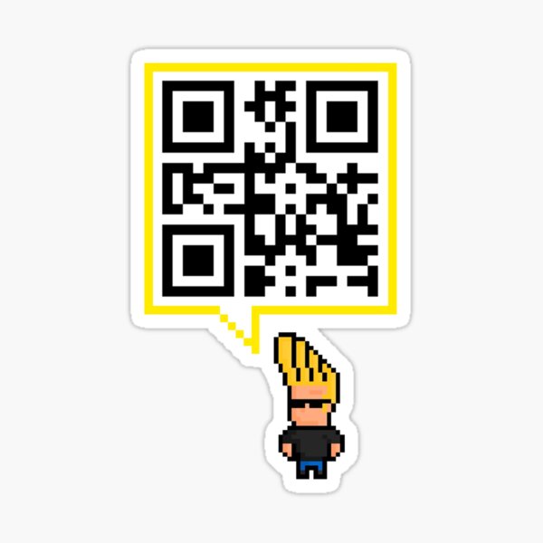 QR code - SEND NUDES , hidden message Sticker