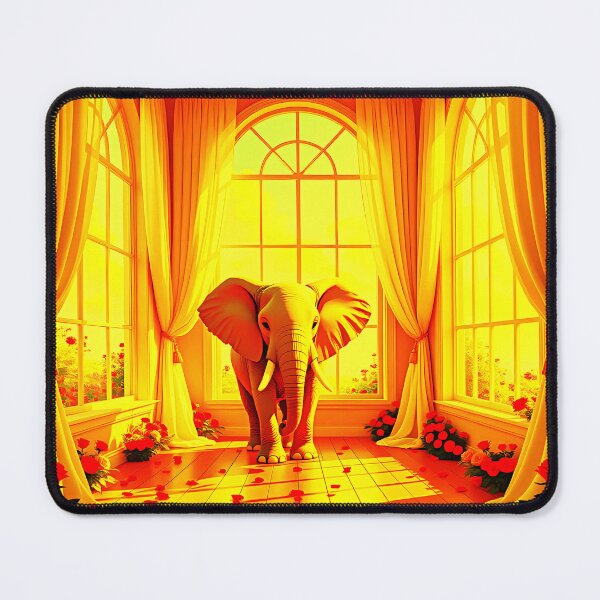 Item preview, Elephant Standing In The Room - Colorful Abstract designed and sold by asurtiumgreen.