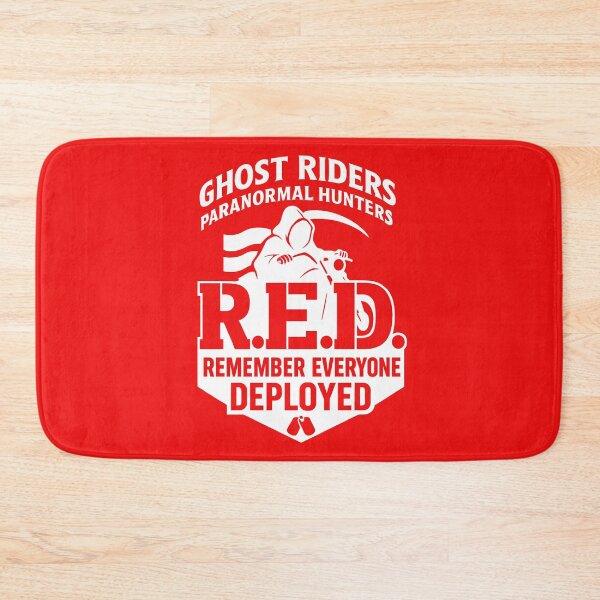 Item preview, R.E.D. – Remember Everyone Deployed | Ghost Riders: Paranormal Hunters (Red Shirt) designed and sold by GhostRiderMerch.