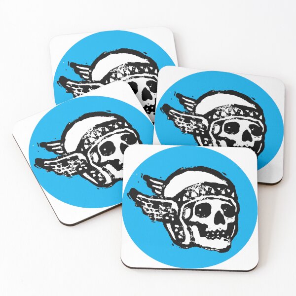 Item preview, Biker Skull with Helmet Wings Illustration Tattoo designed and sold by PIXEL POP DESIGNS - Beyond the Norm!.
