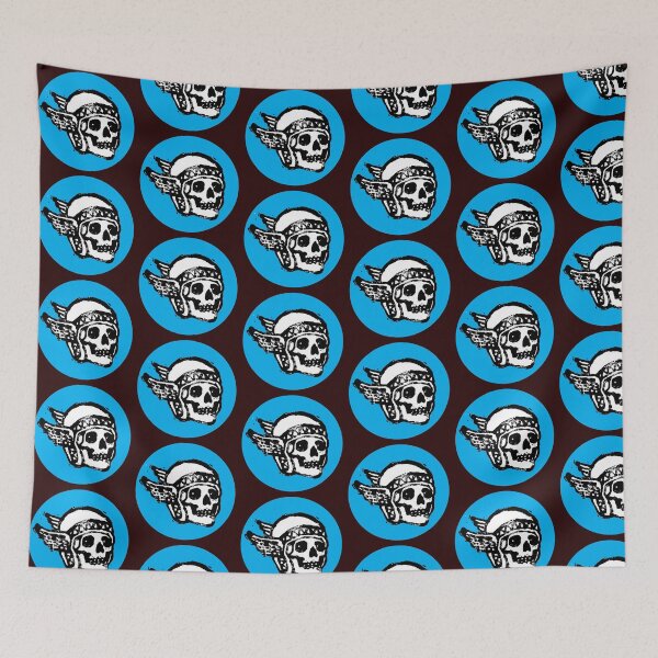 Item preview, Biker Skull with Helmet Wings Illustration Tattoo designed and sold by PIXEL POP DESIGNS - Beyond the Norm!.