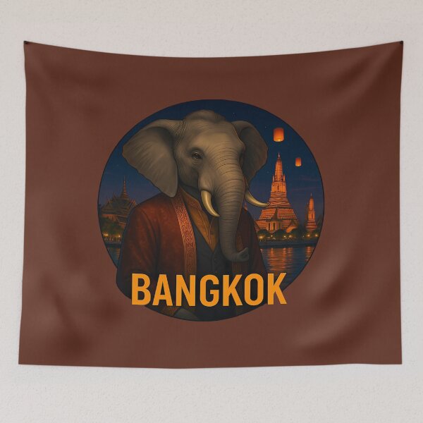Item preview, Elephant in Bangkok designed and sold by VisionsOfCities.