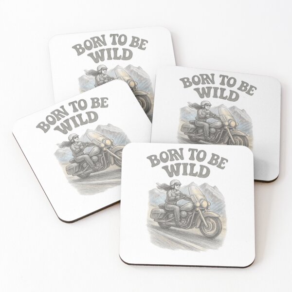 Item preview, Born To Be Wild – Female Biker Pencil Art designed and sold by MapHappens.