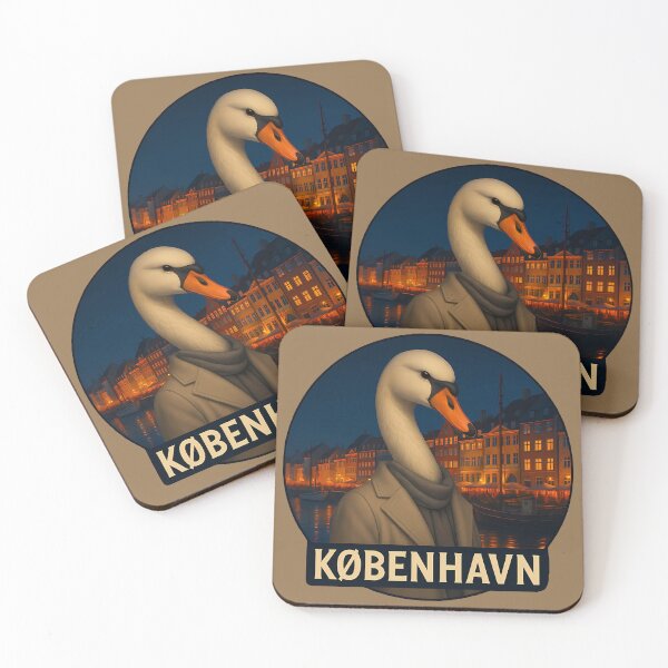 Item preview, Swan in Copenhagen designed and sold by VisionsOfCities.