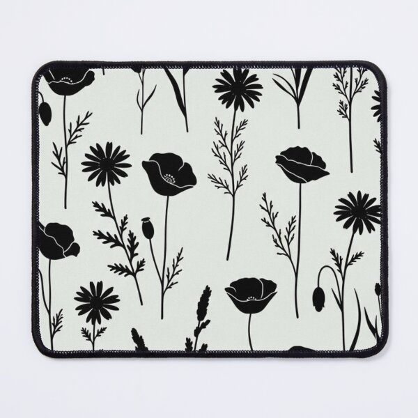 Item preview, Wildflower Botanical Silhouette Pattern – Minimal Floral Design designed and sold by Tropical art.
