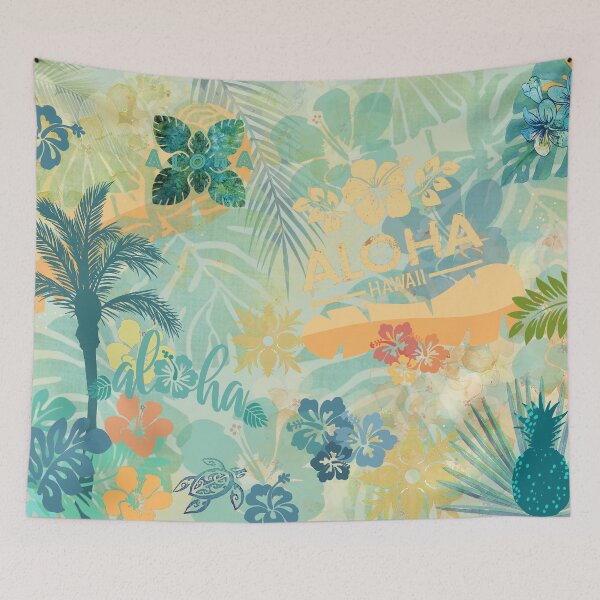 Item preview, Hawaiian Junk Journal Collage designed and sold by J Marielle Designs.