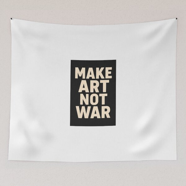 Item preview, Make Art Not War – Inspiring Peaceful Protest Design designed and sold by TheAbayArt.