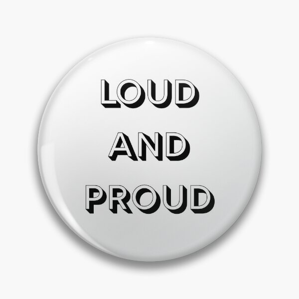 Item preview, Loud and Proud | Bold Typography Autism & Neurodiversity Support Sticker designed and sold by TheABAclub.