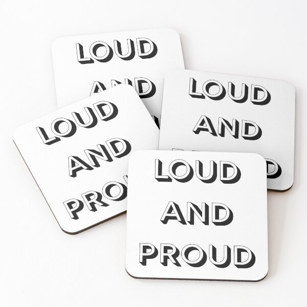 Item preview, Loud and Proud | Bold Typography Autism & Neurodiversity Support Sticker designed and sold by TheABAclub.