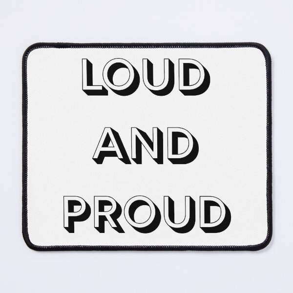 Item preview, Loud and Proud | Bold Typography Autism & Neurodiversity Support Sticker designed and sold by TheABAclub.