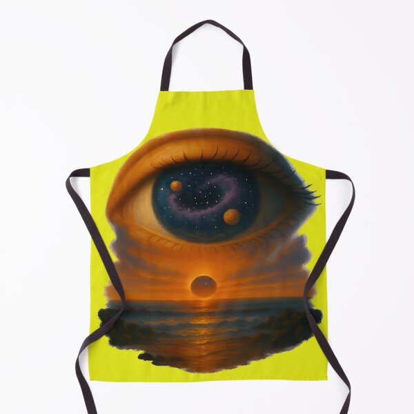 Item preview, Giant Eye with a Cosmic Pupil over Ocean Sunset designed and sold by FunnySignalStudio.