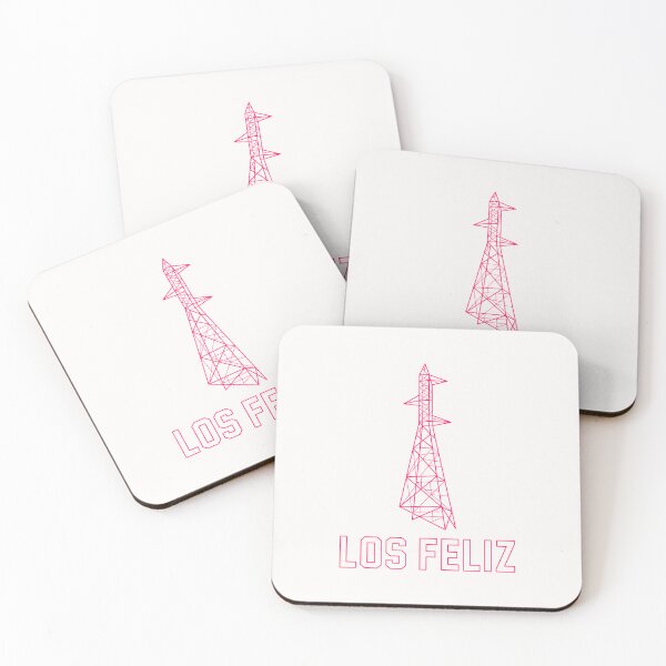 Item preview, Los Feliz Transmission Tower / Deep Pink / White Background designed and sold by PEK1787.
