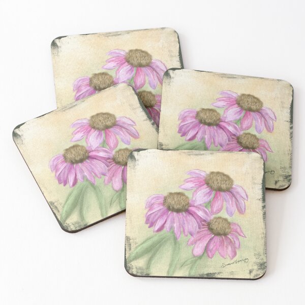Item preview, CONEFLOWER TRIO by susan lipschutz designed and sold by shaynart.