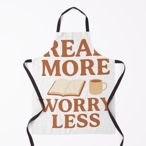Item preview, Read More, Worry Less – Minimal Book Lover Design designed and sold by LunarBones.