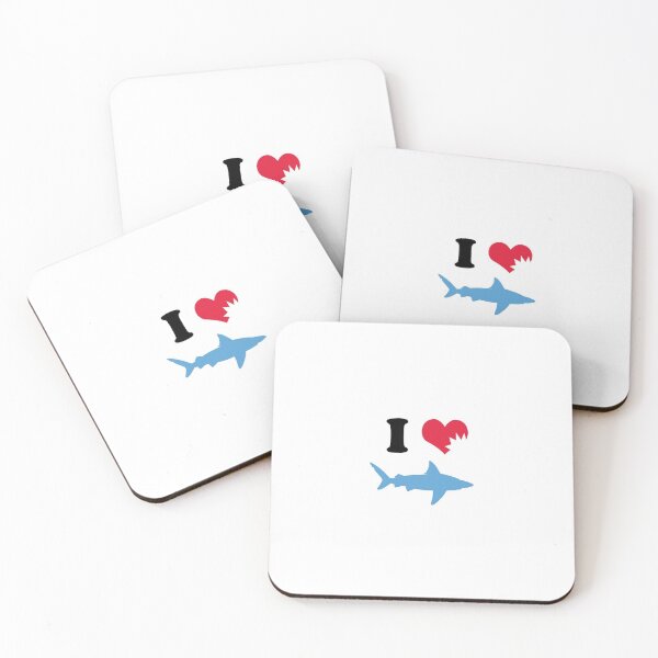 Item preview, I heart sharks designed and sold by loonaprints.