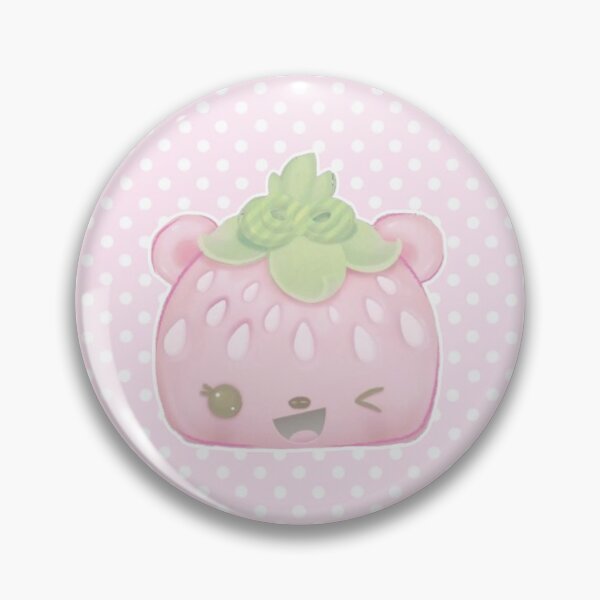 Item preview, Nom nom pink strawberry  designed and sold by loonaprints.