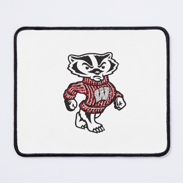 Item preview, parkly Wisco Bucky Sticker | Cute Glitter Badger Mascot College Spirit Decal designed and sold by MelissaCaster.