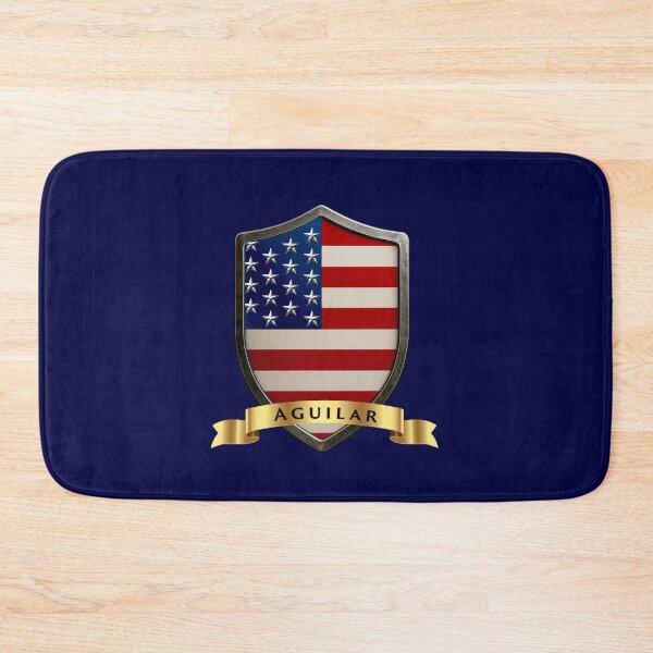 Item preview, Aguilar Family USA Shield, Patriotic Surname Emblem designed and sold by Highlandkings.