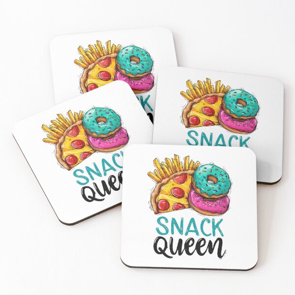 Item preview, Snack Queen Food Art – Donuts, Pizza & Fries Funny Poster designed and sold by VisionaryVeils.