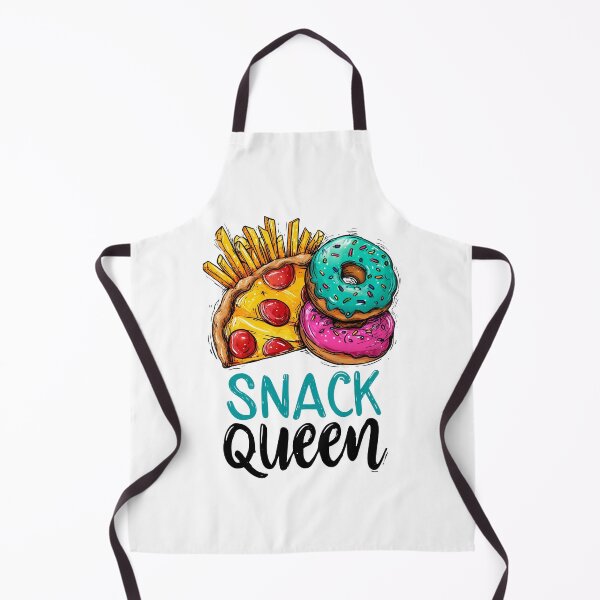 Item preview, Snack Queen Food Art – Donuts, Pizza & Fries Funny Poster designed and sold by VisionaryVeils.