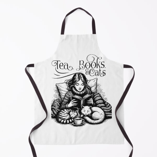 Item preview, Tea, Books, & Cats designed and sold by RainyReads.