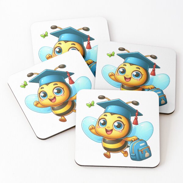 Item preview, Smart bee with his backpack designed and sold by JonysCreativeDesigns.