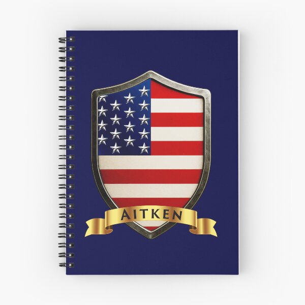 Item preview, Aitken Family USA Shield, Stars & Stripes Pride Banner designed and sold by Highlandkings.
