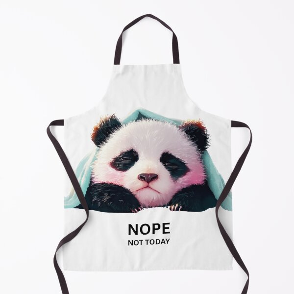 Item preview, Nope Not Today Panda Poster – Lazy Mood Cute Animal Wall Art designed and sold by VisionaryVeils.