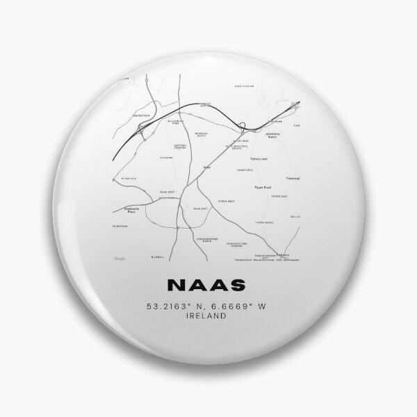 Item preview, Naas Ireland Map Poster – Minimalist Coordinates Black & White Art designed and sold by RM-Journey.