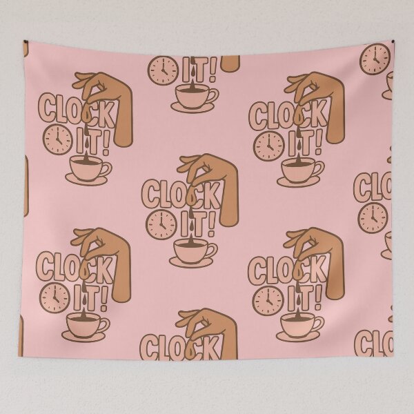 Artikelvorschau, Clock It Tea Slang Zitat entworfen und verkauft von CortsideGoods.