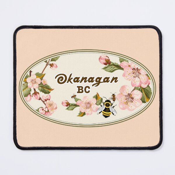 Item preview, Okanagan BC Blossoms and Bees, Floral Spring Valley Illustration designed and sold by meganohm.