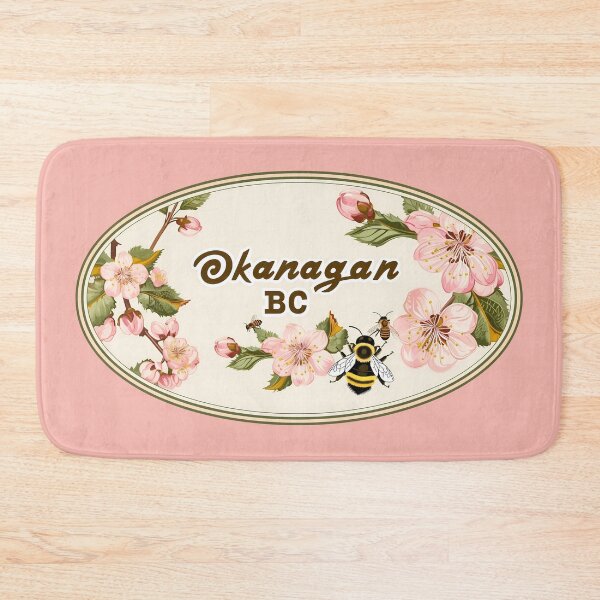 Item preview, Okanagan BC Blossoms and Bees, Floral Spring Valley Illustration designed and sold by meganohm.