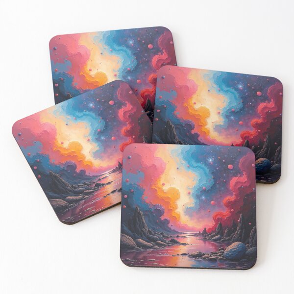 Item preview, Abstract Vibrant Cosmic Landscape designed and sold by JonelleTshirts.