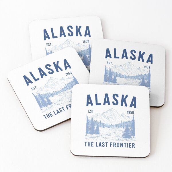 Item preview, Vintage Alaska "The Last Frontier" Mountain & Forest Tee designed and sold by PrintAtelier.