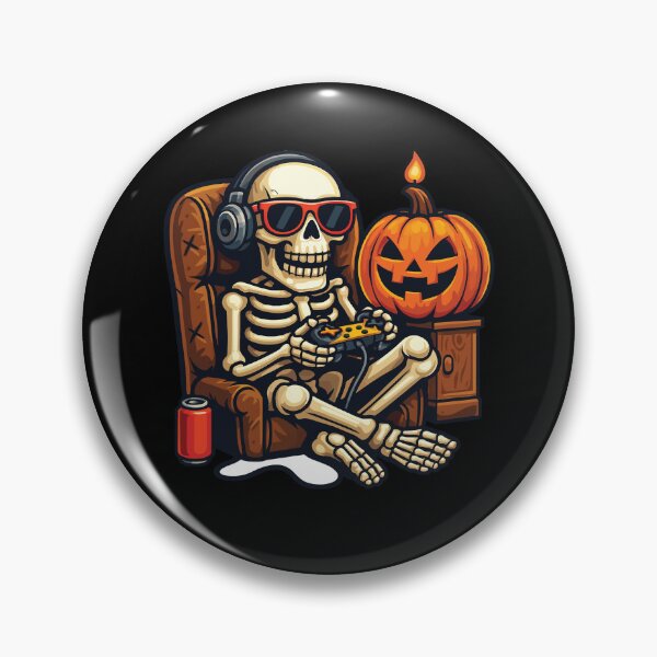 Item preview, Halloween Skeleton Gamer Video Gaming  designed and sold by BRVART.