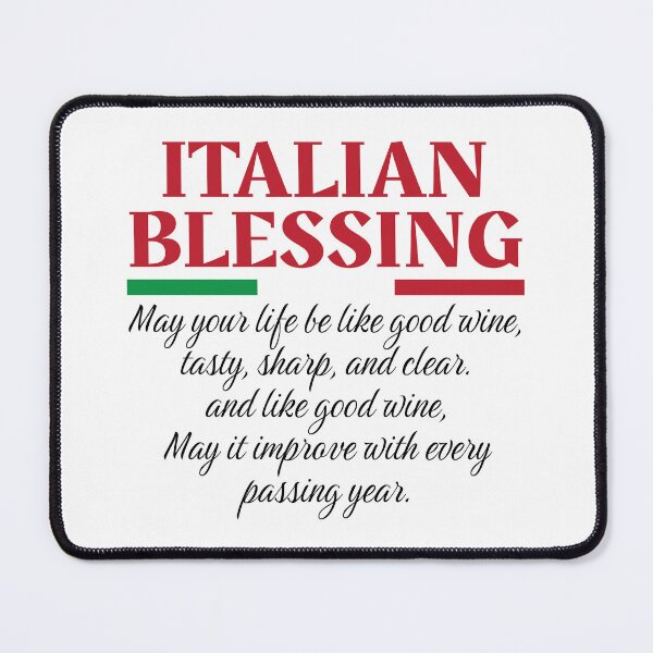 Item preview, Italian Blessing Poem designed and sold by Freshinkshop.
