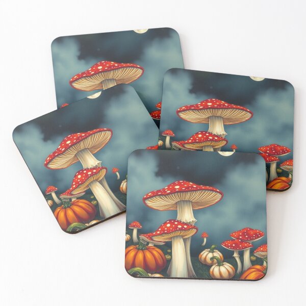 Item preview, Pumpkins And Mushrooms At Nightfall designed and sold by Soxybabe12.