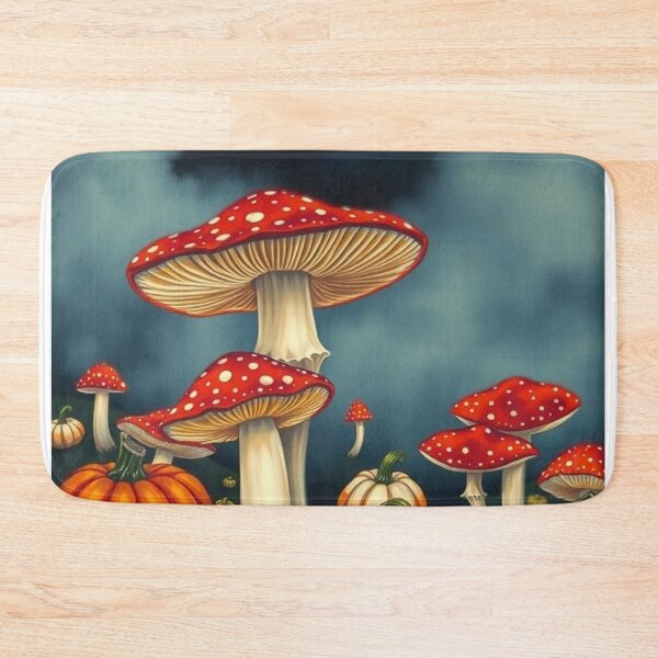 Item preview, Pumpkins And Mushrooms At Nightfall designed and sold by Soxybabe12.