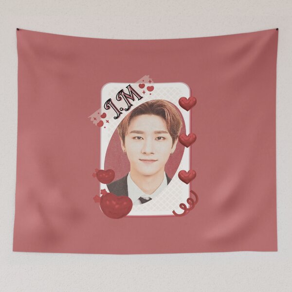 Item preview, I.M (Im Changkyun) Monsta X Kpop Solo Artist Card Red Aesthetic Collage Design designed and sold by AJUNICE STUDIO.