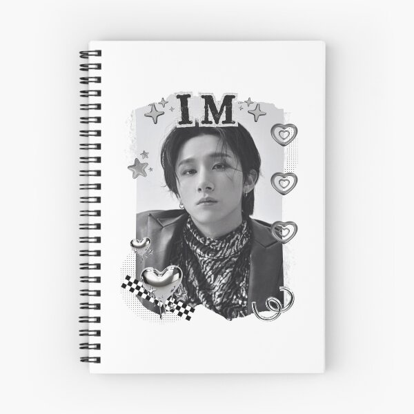 Item preview, I.M (Im Changkyun) Monsta X Kpop Solo Artist Black and White Collage Digital Art Portrait designed and sold by AJUNICE STUDIO.