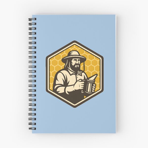 Item preview, Bee Breeder's Legacy – Vintage Beekeeping Hexagon Logo designed and sold by AgonGM.
