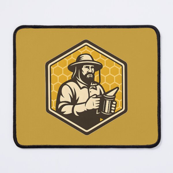 Item preview, Bee Breeder's Legacy – Vintage Beekeeping Hexagon Logo designed and sold by AgonGM.