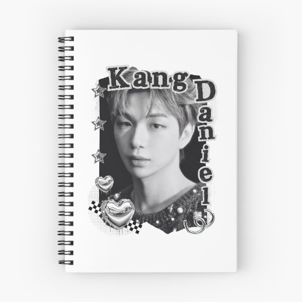 Item preview, Kang Daniel Kpop Solo Artist Black and White Collage Digital Art Portrait designed and sold by AJUNICE STUDIO.