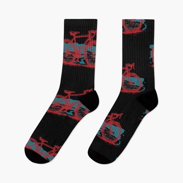 Item preview, Vintage Road Bike - Red and Turquoise Sketch Design designed and sold by All-Shopping.