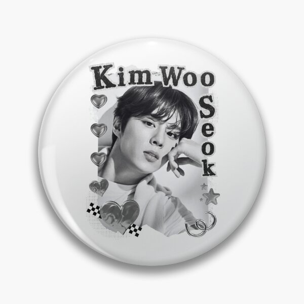 Item preview, Kim Woo-seok Monsta X Kpop Solo Artist Black and White Collage Digital Art Portrait designed and sold by AJUNICE STUDIO.