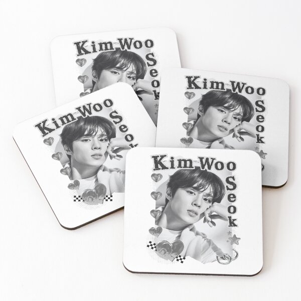 Item preview, Kim Woo-seok Monsta X Kpop Solo Artist Black and White Collage Digital Art Portrait designed and sold by AJUNICE STUDIO.