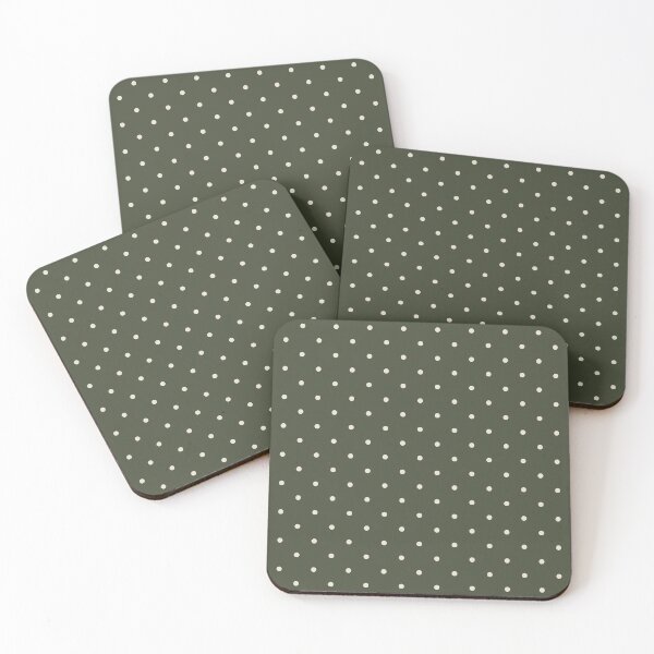 Item preview, Classic Dark Green & Cream Polka Dot Pattern Retro Minimalist Style Vintage Simple Dots designed and sold by DaisyHouse.