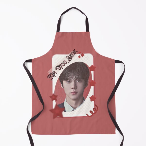 Item preview, Kim Woo-seok Kpop Solo Artist Card Red Aesthetic Collage Design designed and sold by AJUNICE STUDIO.