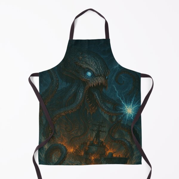 Item preview, Giant Octopus vs Battleship designed and sold by JonelleTshirts.